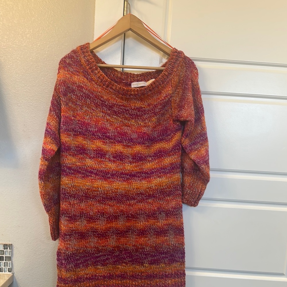 Ramy Brook Red and Orange Mini Dress